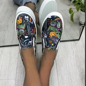 Disney's Nightmare Before Christmas Slip On Shoe, Boat Shoe, Penny Loafer